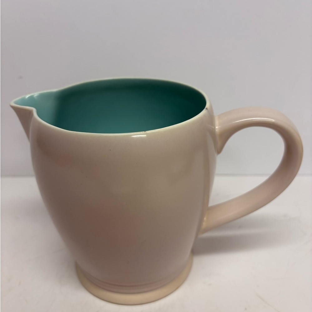 Vintage Poole Pottery Collectible Earthenware Jug Two Tone England